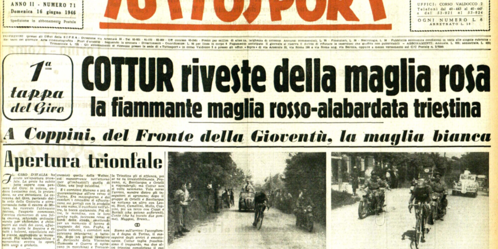 Il popolo italiano abbraccia il Giro d'Italia