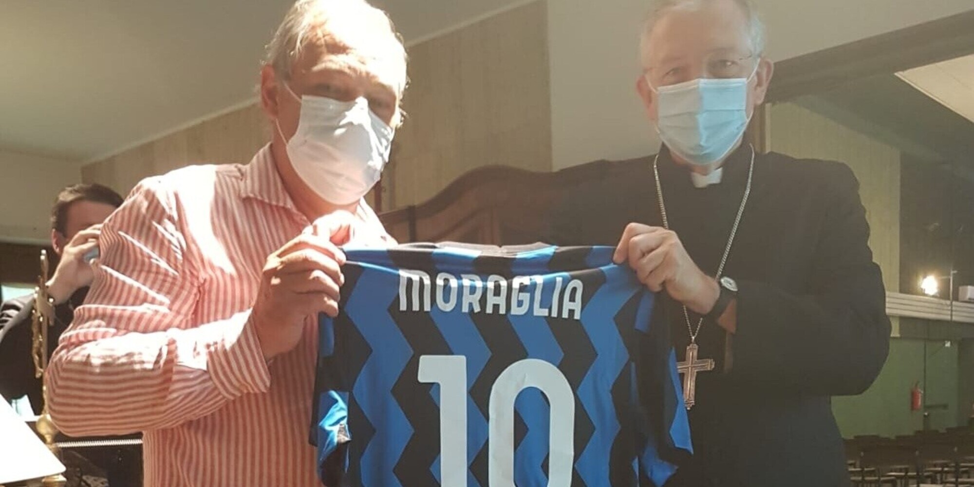 Al Patriarca di Venezia la maglia numero 10 dell’Inter Campione D’Italia
