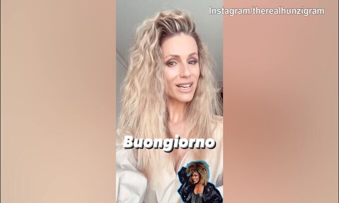 Michelle Hunziker contenta: "Grande Italia"