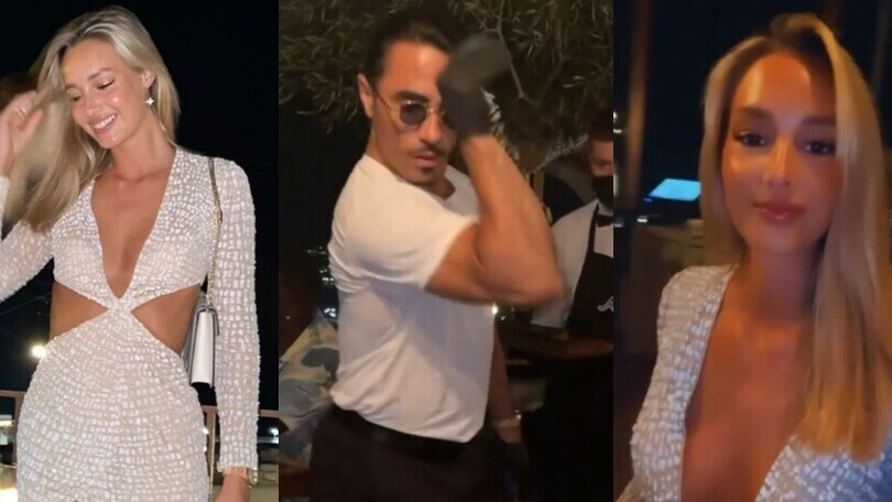 Lady Pellè, cena esclusiva da Salt Bae a Mykonos