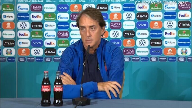 Mancini: "Noi bella squadra? Posso dire che siamo bei ragazzi..."