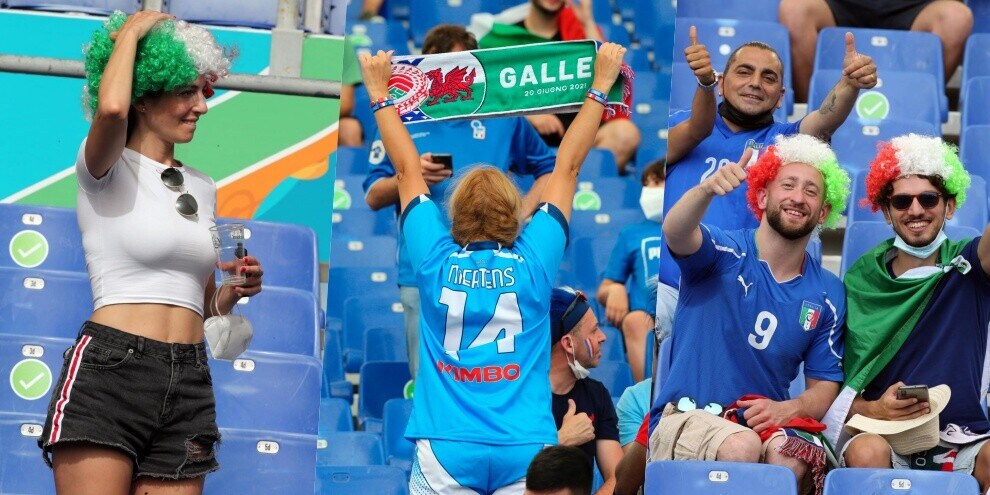 Italia-Galles si gioca anche sugli spalti: l'entusiasmo dei tifosi