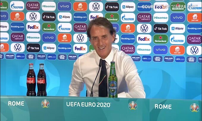 Mancini: "Se i ragazzi continuano così sono felice.."