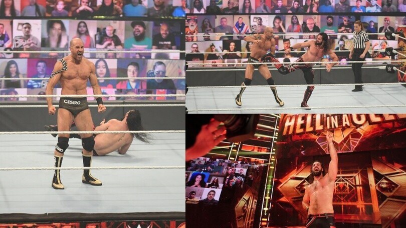 WWE Hell in a Cell 2021, Cesaro beffato da Seth Rollins