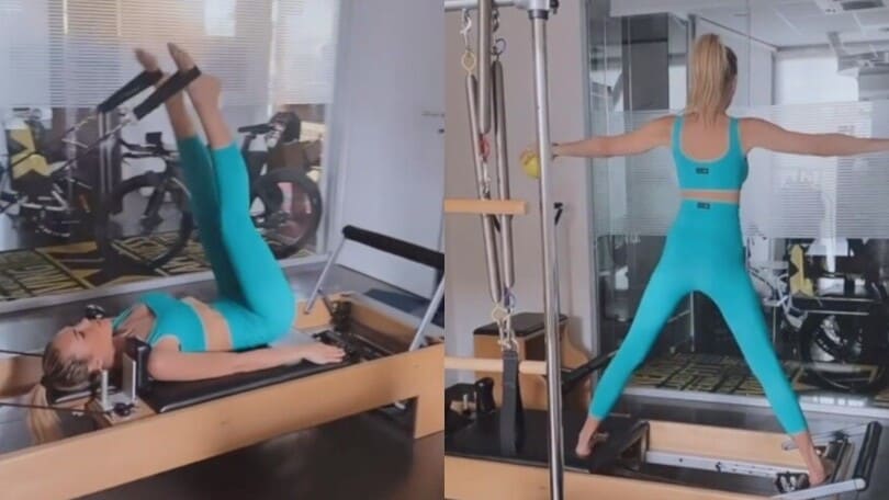 Ilary Blasi inizia la settimana con sprint