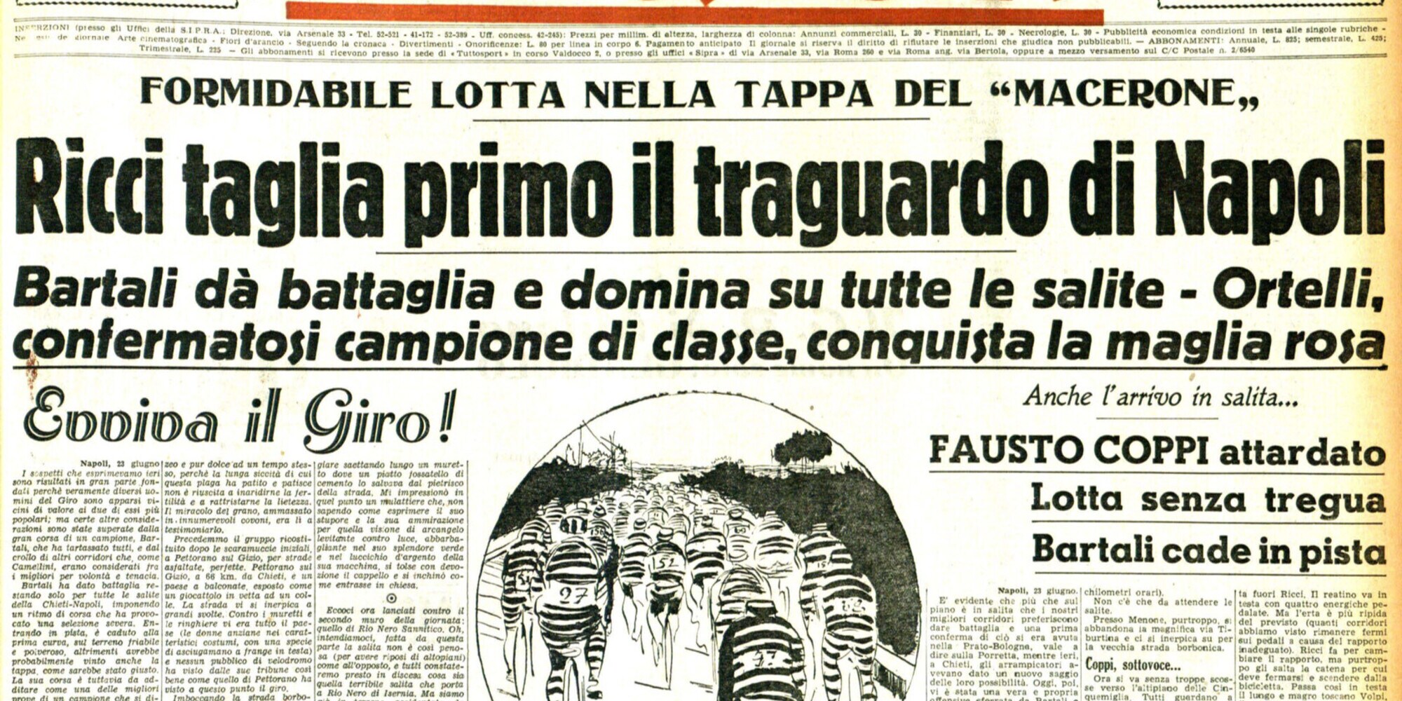 Bartali allunga le mani sul Giro d'Italia 1946