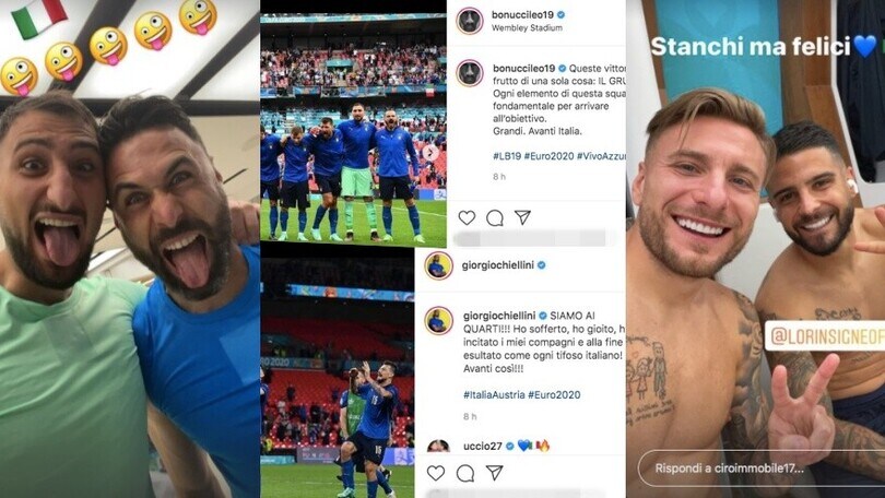 L'Italia va ai quarti e festeggia sui social: gioia azzurra!