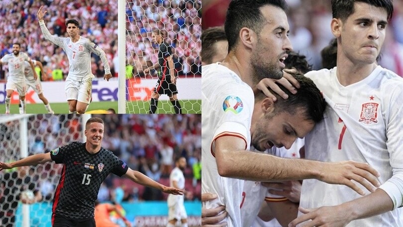 Pasalic non basta alla Croazia, Morata lancia la Spagna ai quarti