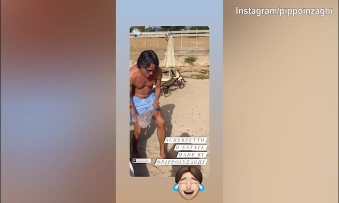 Pippo Inzaghi firma...lo scherzo d'estate!