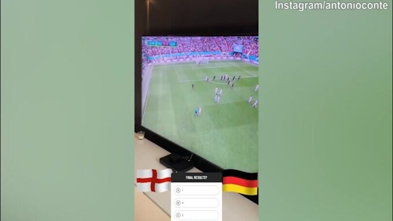 Inghilterra-Germania, Conte osserva attentamente