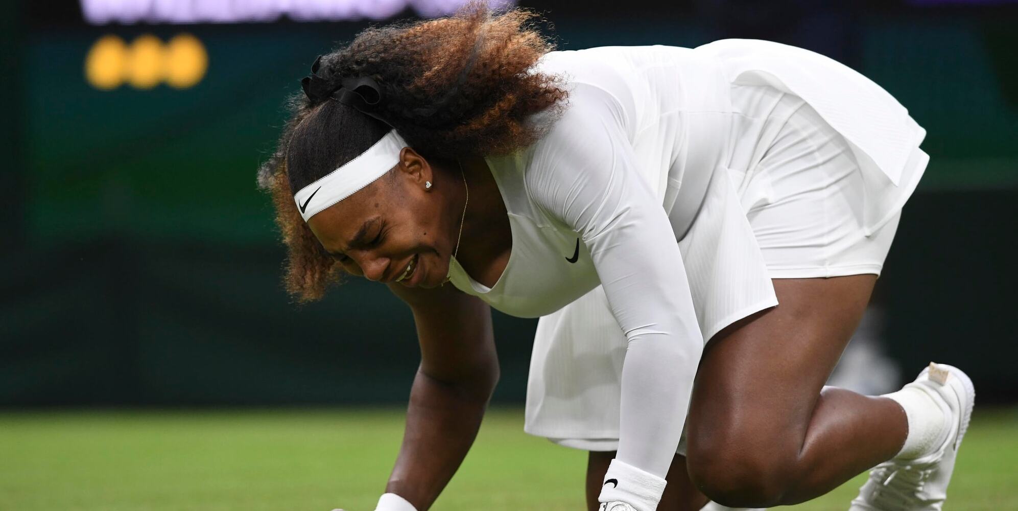 Serena Williams abbandona Wimbledon: le lacrime dopo l'infortunio
