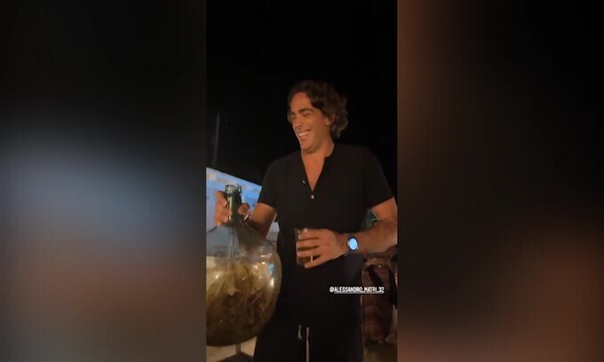 Vieri, che festa con Matri