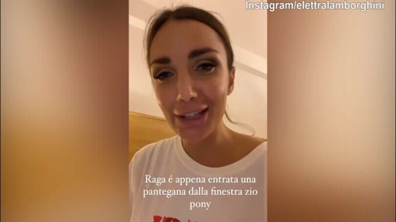 Elettra Lamborghini chiede aiuto. C'è un topo in stanza!