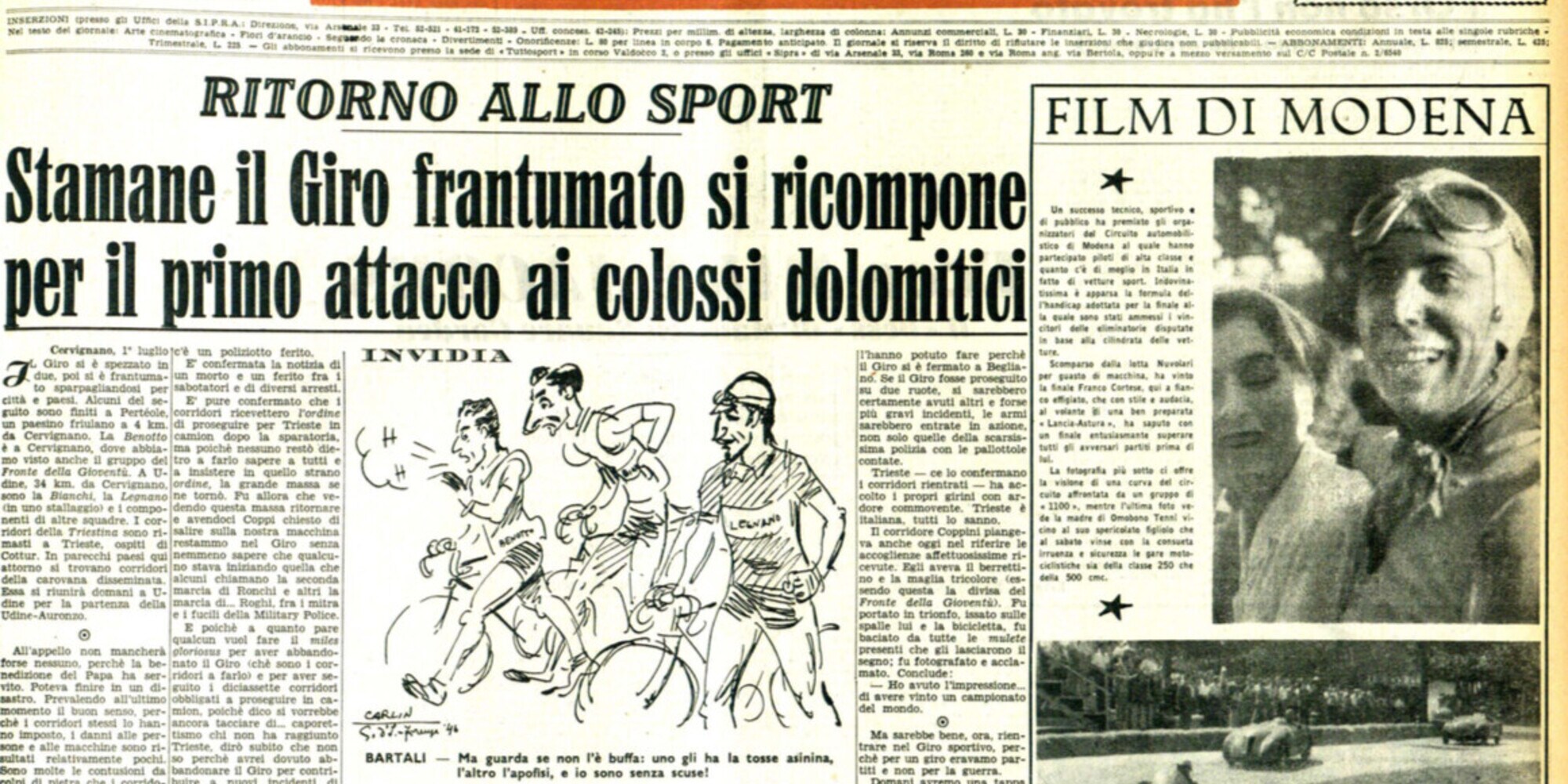 Il Giro dItalia tra l'assalto di Begliano e l'accoglienza di Trieste