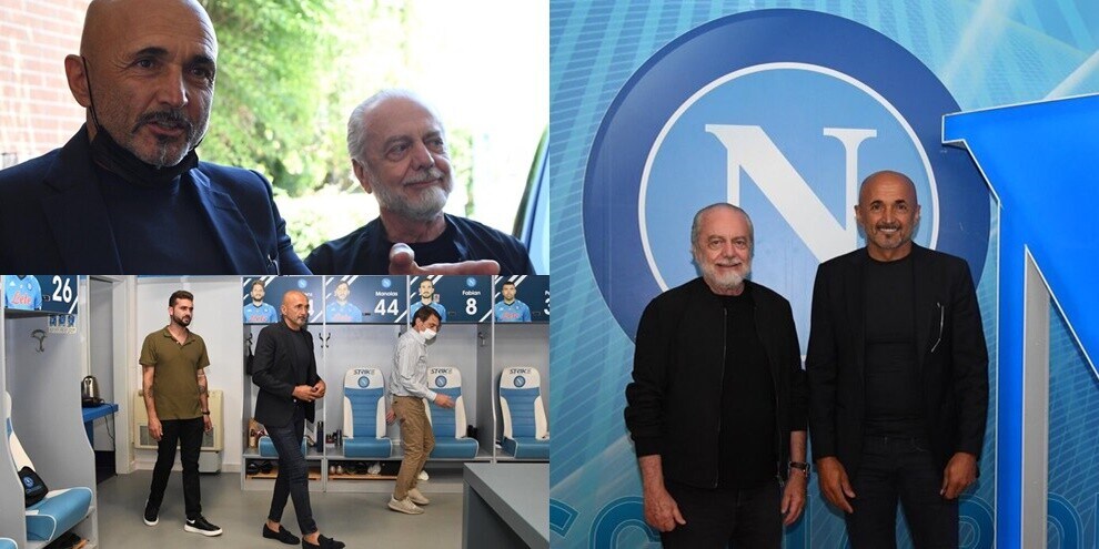 De Laurentiis accoglie Spalletti: inizia l'avventura a Napoli