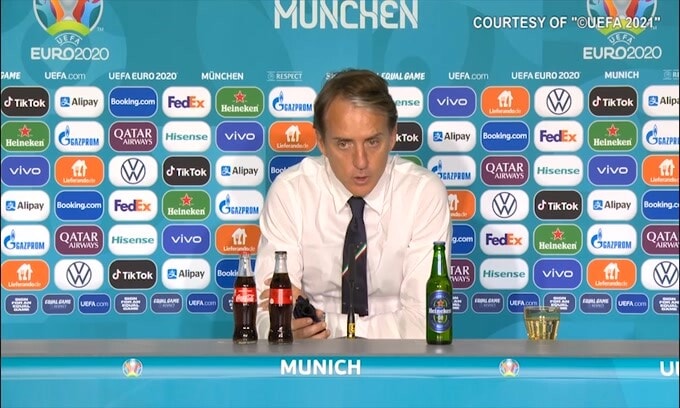 Mancini: "Dispiace per Spinazzola. Non meritava questo"