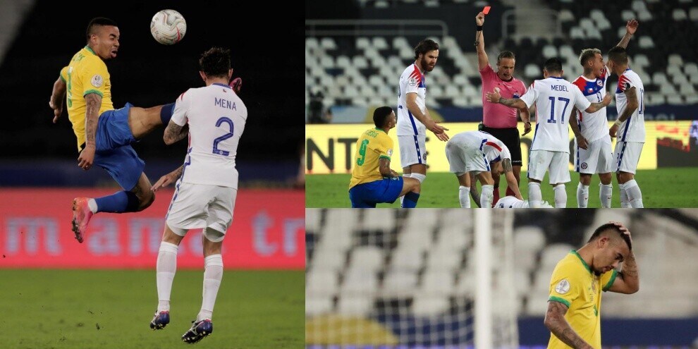 Coppa America, Gabriel Jesus shock! Calcio in faccia a Mena