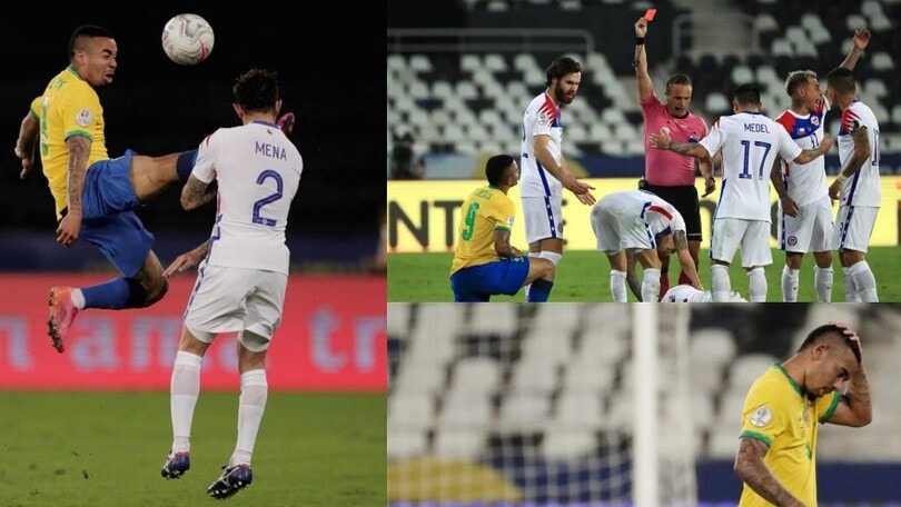 Coppa America, Gabriel Jesus shock! Calcio in faccia a Mena