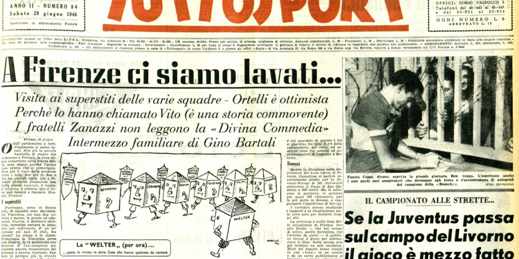 Giro d'Italia, quando il giorno di riposo permetteva... di lavarsi!
