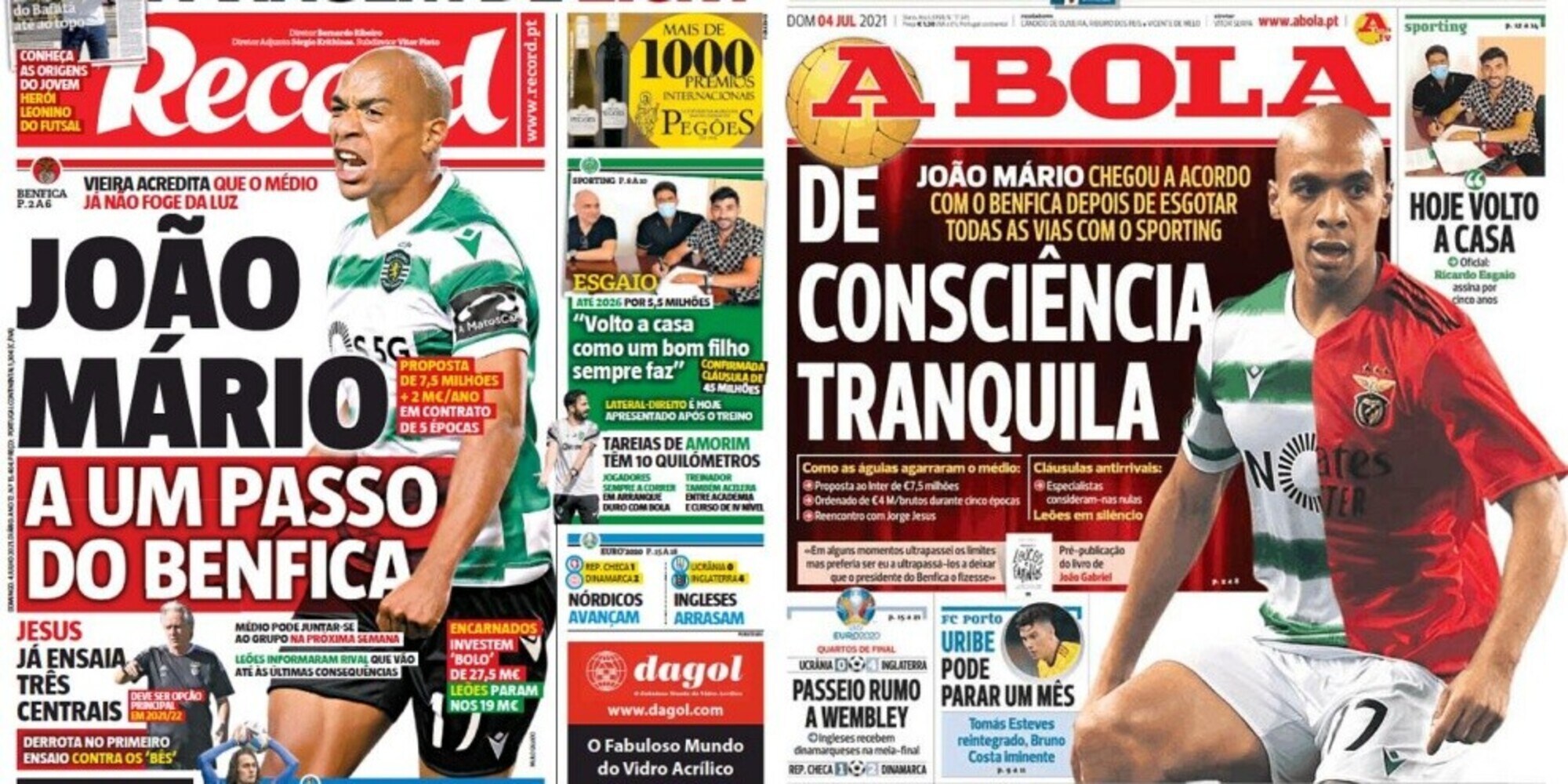 Dal Portogallo: "Joao Mario vicino al Benfica: all'Inter 7,5 milioni"