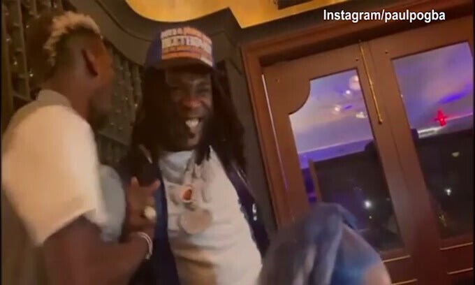 Pogba, balletto con Burna Boy