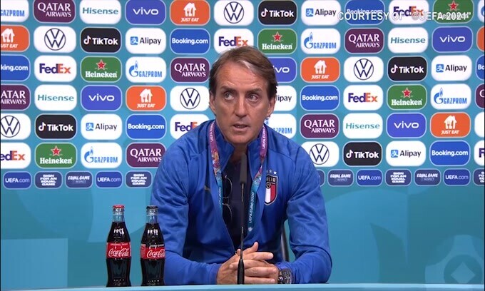 Mancini: "Tiki Taka Spagna? Il nostro sarà leggermente differente"