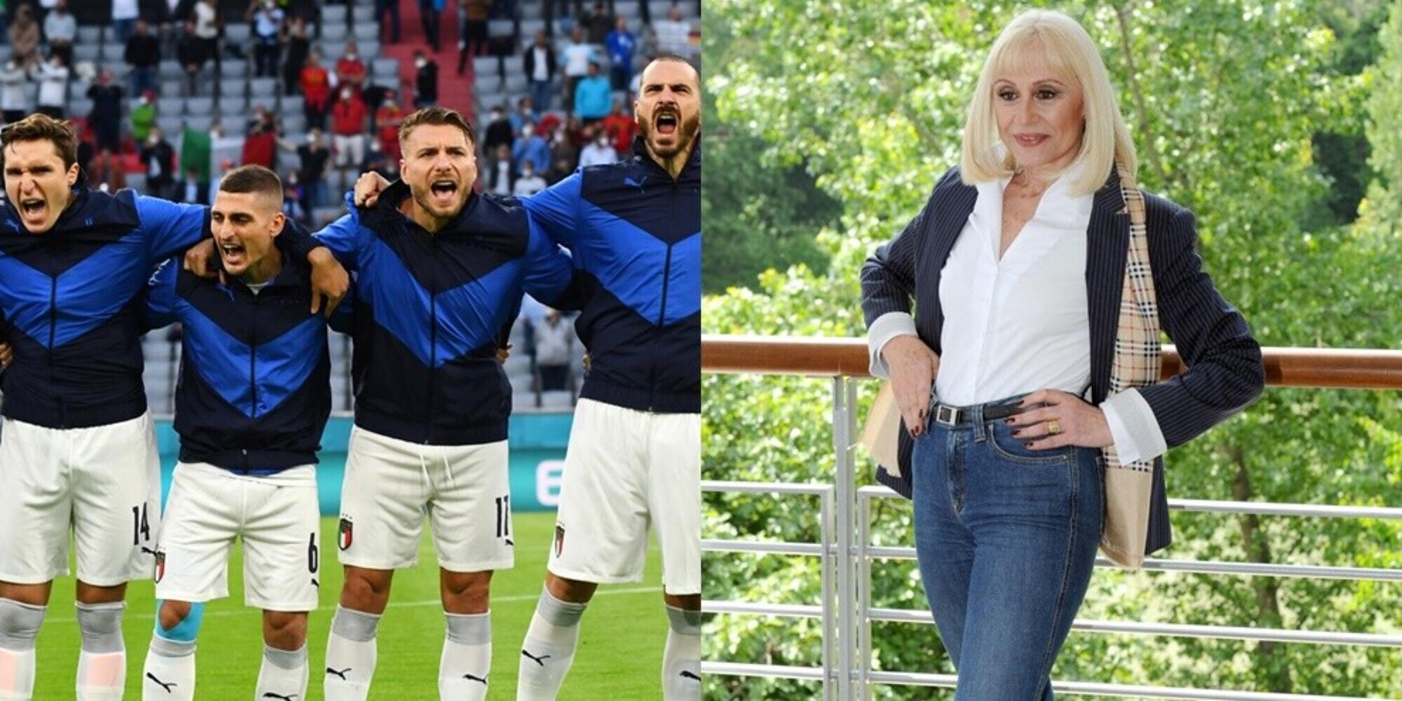 Raffaella Carrà, l'omaggio della Nazionale prima di Italia-Spagna