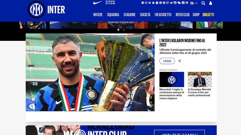 Inter, Kolarov rinnova fino al 2022