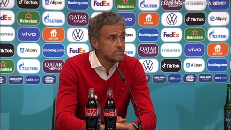 Luis Enrique consola Morata: "Ha avuto personalità"