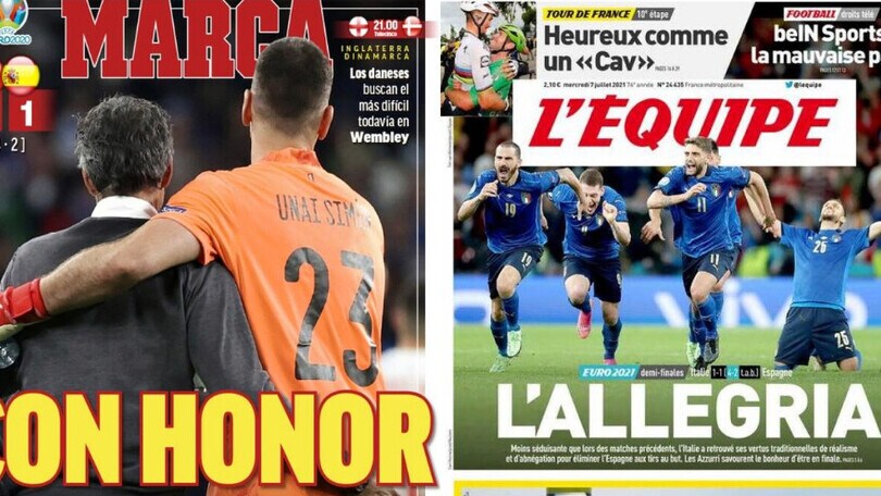 Italia in finale, le reazioni della stampa francese e spagnola