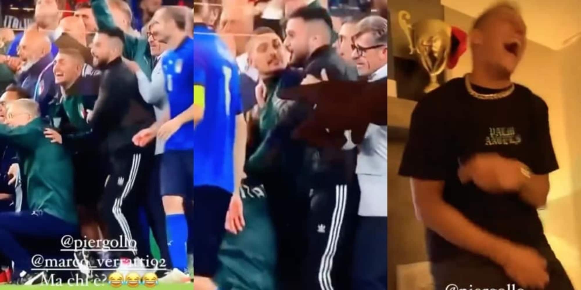 Verratti e il tifoso imbucato alla festa dell'Italia: stupore e risate!