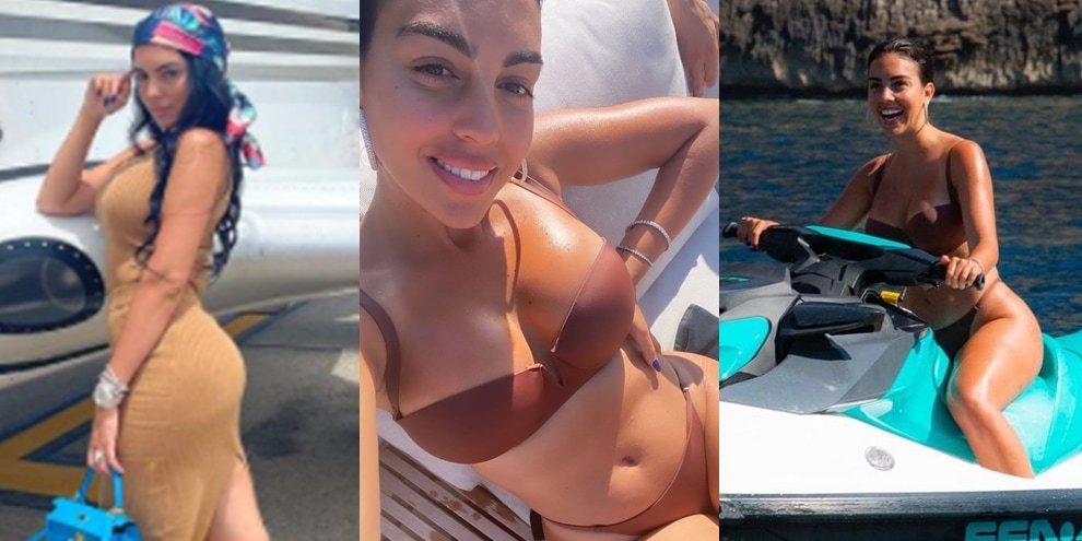 Georgina relax con il suo Cristiano: selfie bollenti e risate in acqua