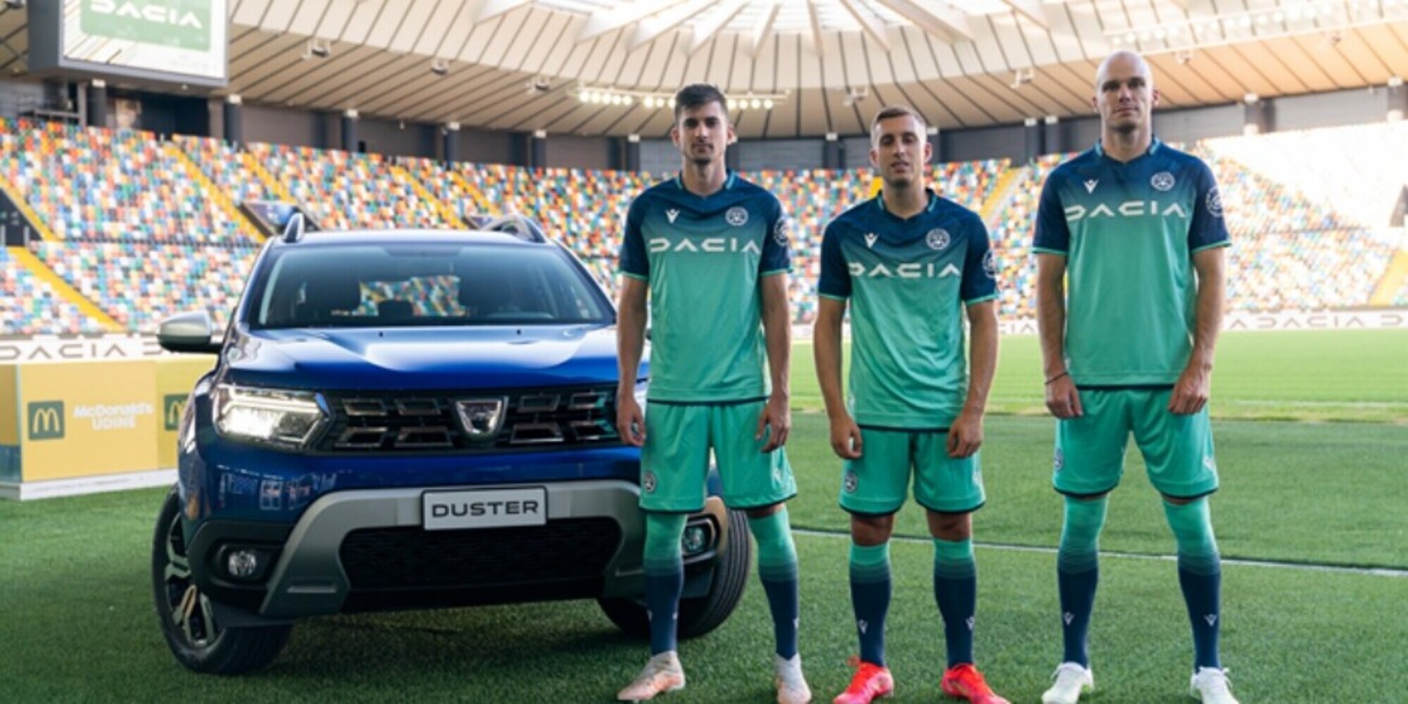 Dacia e Udinese, proseguono la collaborazione e cambiano il look