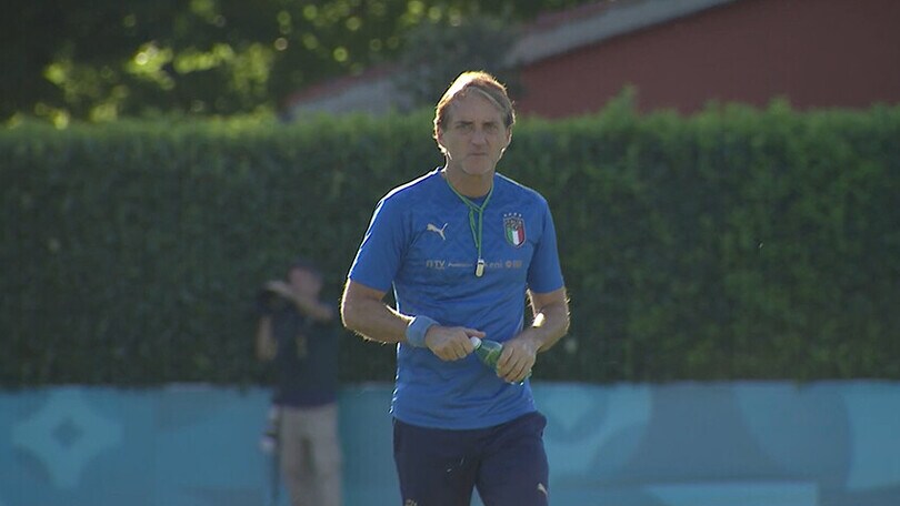 L'ultimo allenamento a Coverciano prima della Finale
