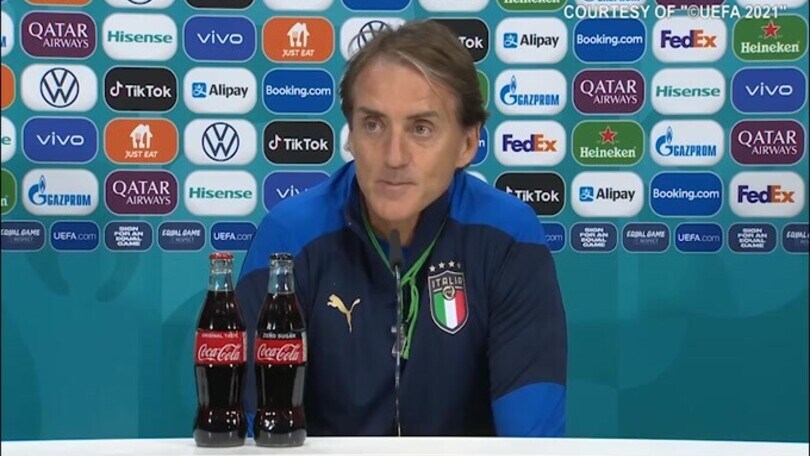 Mancini: "Tifosi italiani? Spero di sentirli alla fine"