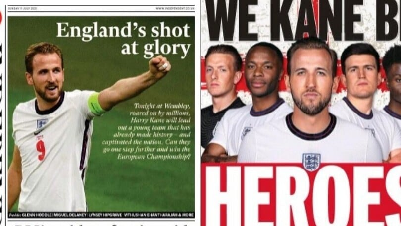 Kane l'uomo che può battere l'Italia: la stampa inglese sogna