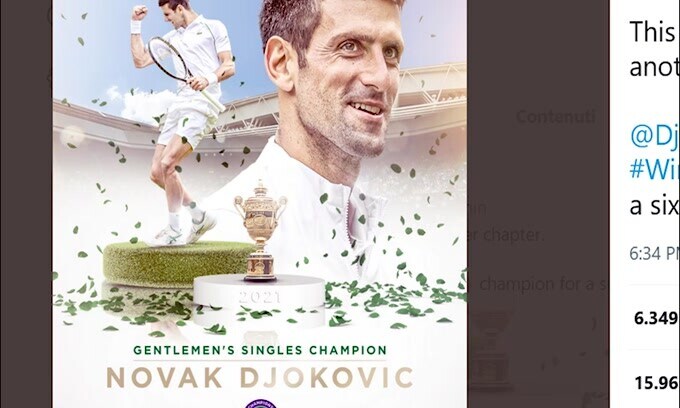 Wimbledon, Djokovic vince in rimonta su Berrettini