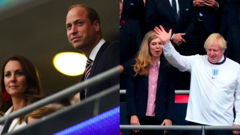 Da William e Kate a Johnson: tribuna vip piena per Italia-Inghilterra