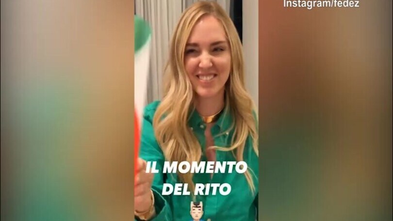 Euro 2020: il rito dei Ferragnez porta fortuna