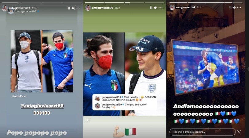 Euro 2020, Giovinazzi e la replica a Norris: "Spiaze"