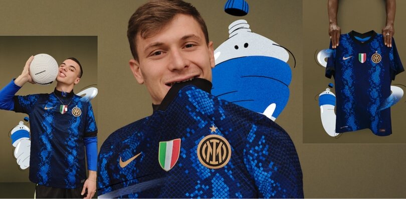 Inter, ecco le foto della nuova maglia 2021/2022