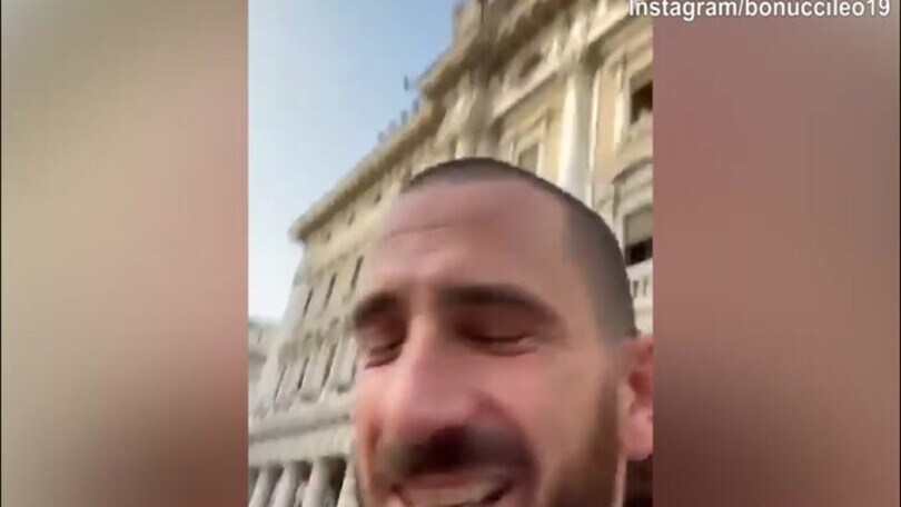 La festa per Bonucci non finisce mai, ecco un altro video