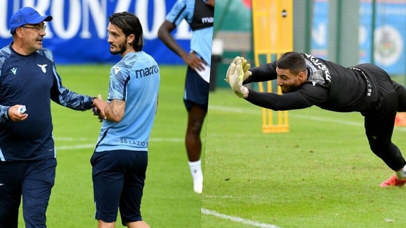 Lazio: Sarri catechizza Luis Alberto, Strakosha versione superman