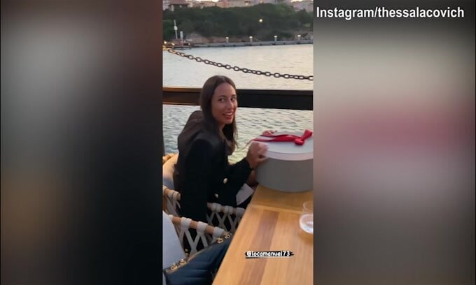 Locatelli, romantica sorpresa per la fidanzata