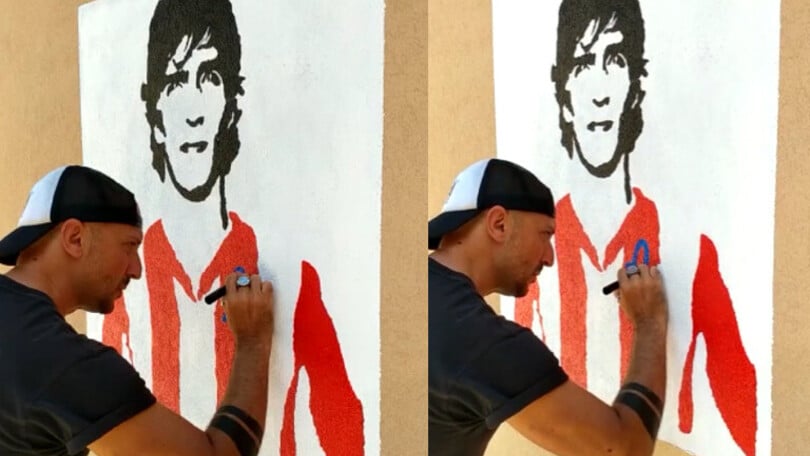 Il bellissimo murale per Paolo Rossi