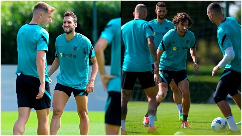 Calhanoglu cuore nerazzurro: l'Inter si allena ad Appiano