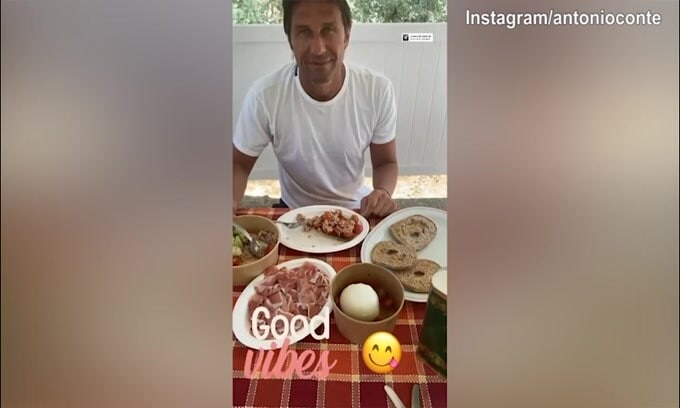 Antonio Conte, ecco il suo pranzo