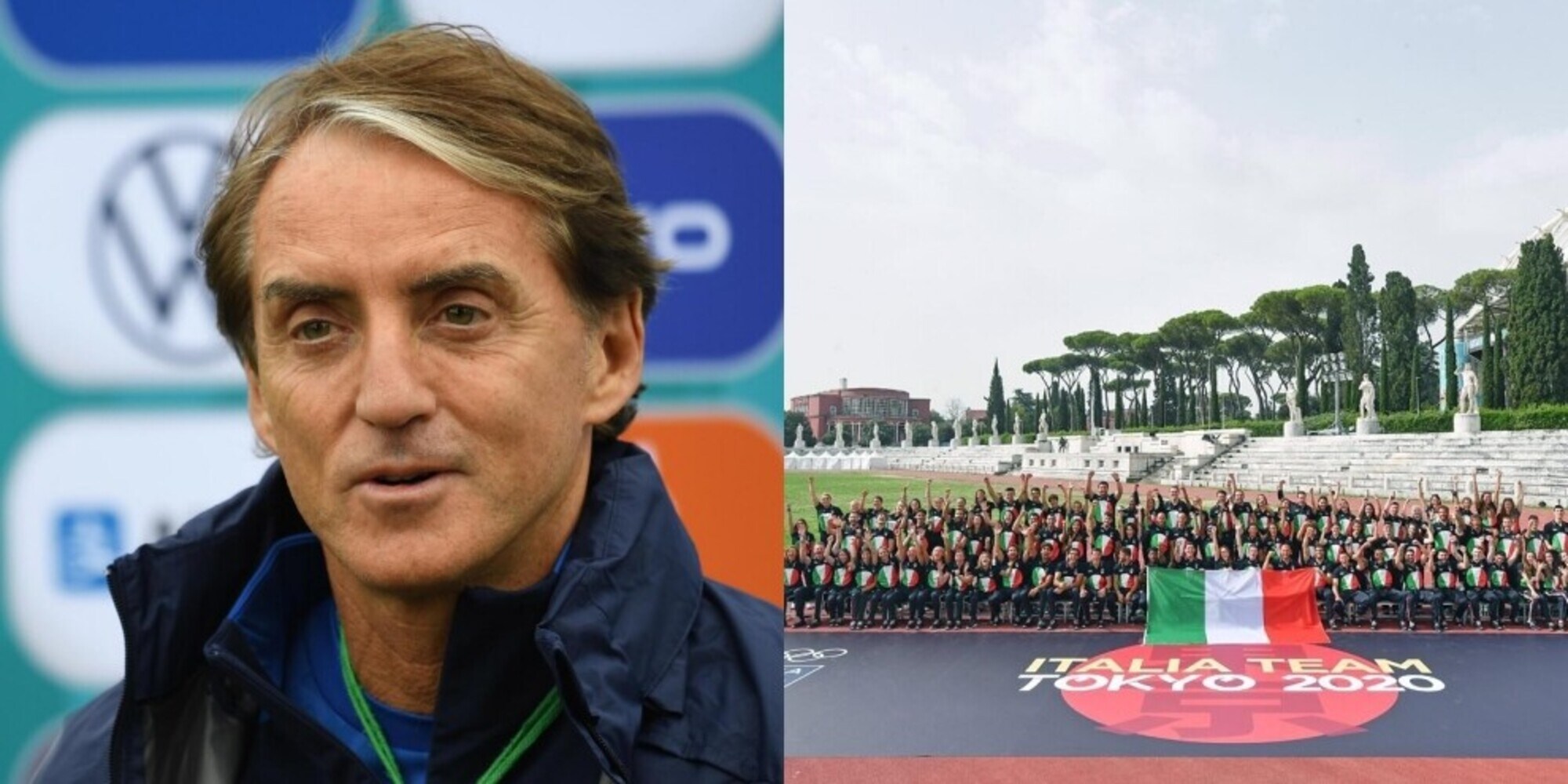 Tokyo 2020, il ct Mancini tifa gli azzurri alle Olimpiadi: "Forza Italia"