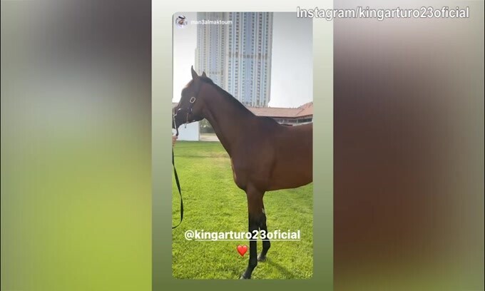 Vidal a Dubai insieme allo sceicco