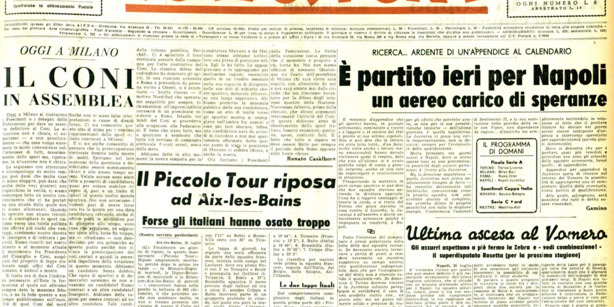 Coni e politica italiana, una storia infinita